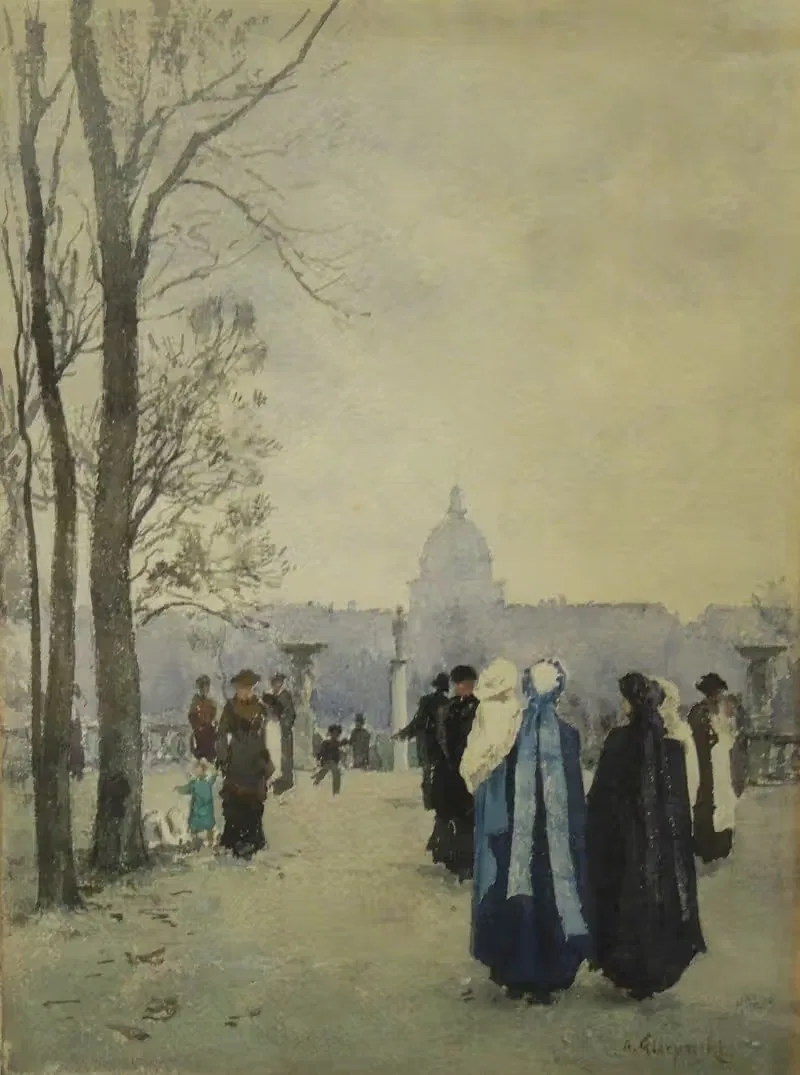 Прогулка в парке by Александр Гиерминьский — digital art print download