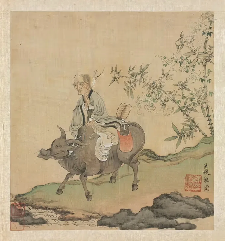 Лао-цзы на быке by Чэнь Хуншоу, 1598-1652 — digital art print download