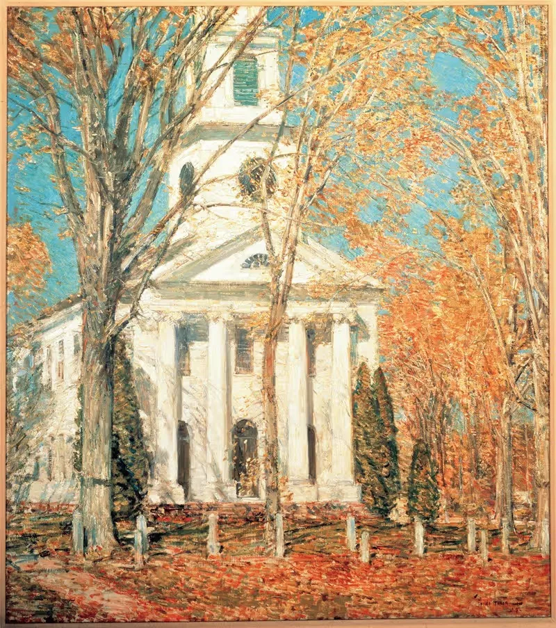 Church at Old Lyme, Connecticut — Childe Hassam