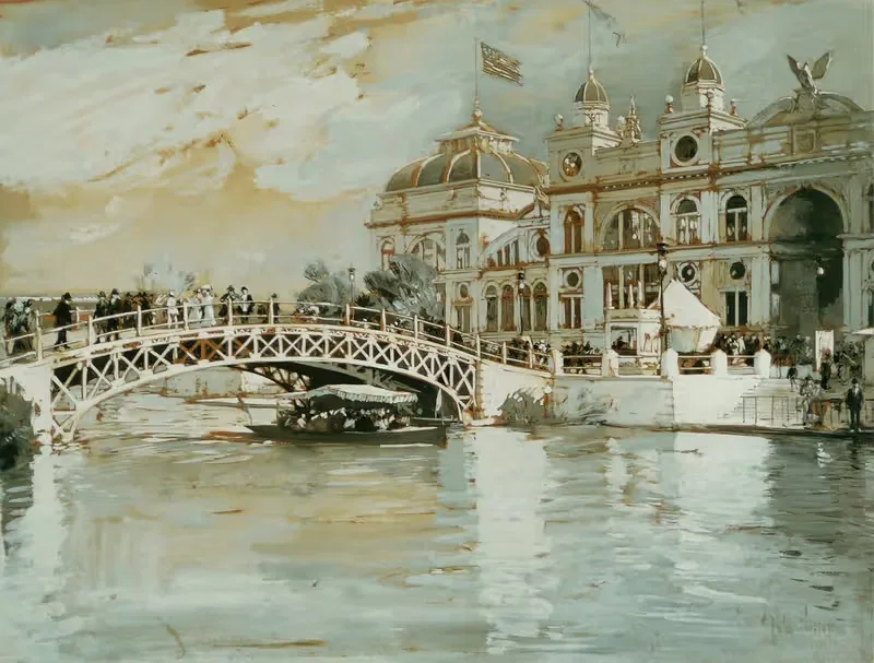 Columbian Exposition, Chicago by Childe Hassam, 1892 — digital art print download