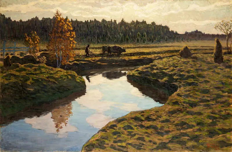 Autumn Ploughing in the Marshland — Ester Almqvist