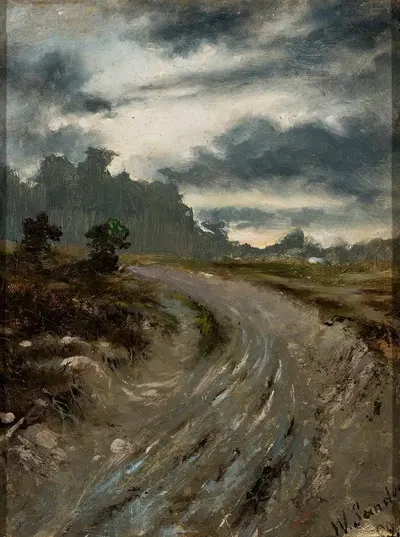 Лесная тропа by Францишек Владислав Сандецкий, 1889 — digital art print download