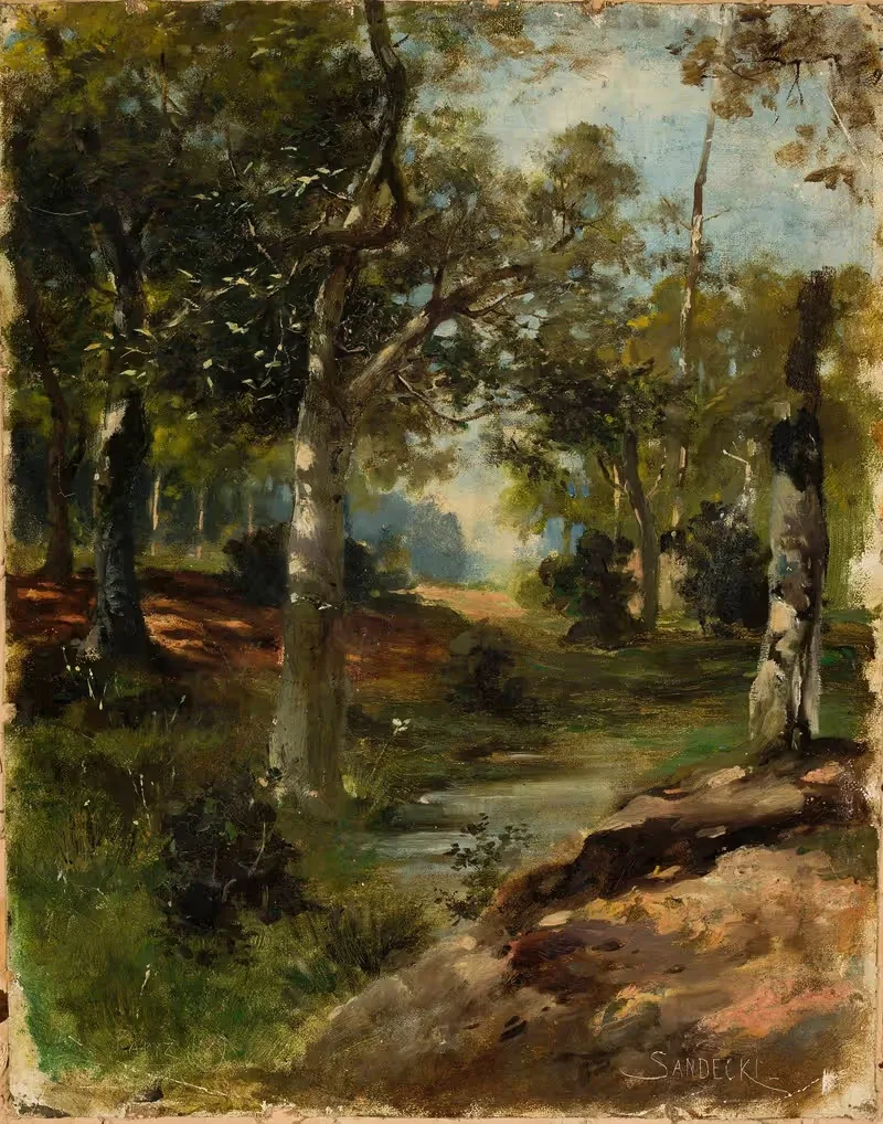 Пейзаж by Францишек Владислав Сандецкий, 1889 — digital art print download