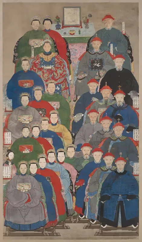 Ancestor Group Portrait by China, Qing dynasty, 1796-1820 — digital art print download