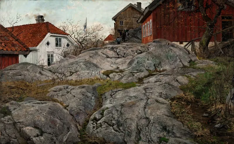 Скала, мотив из Крагерё by Фритс Таулов, 1882 — digital art print download