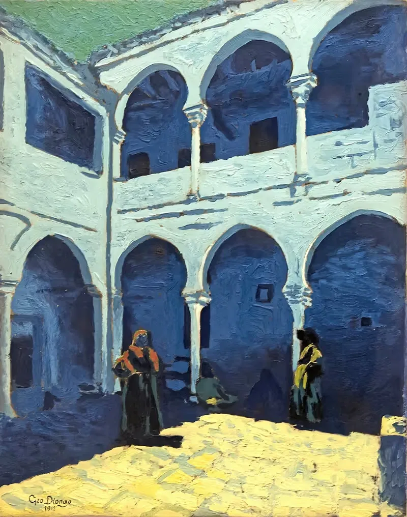 Courtyard of a Moroccan riad — Georges Gaudion