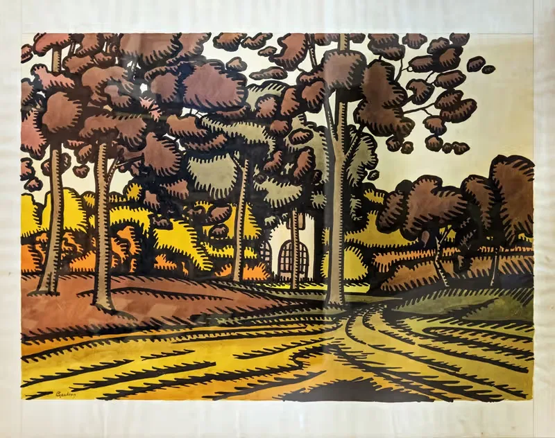 House behind the trees — Georges Gaudion