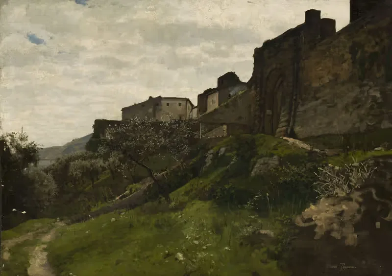 Fragment of defensive walls — Hans Thoma