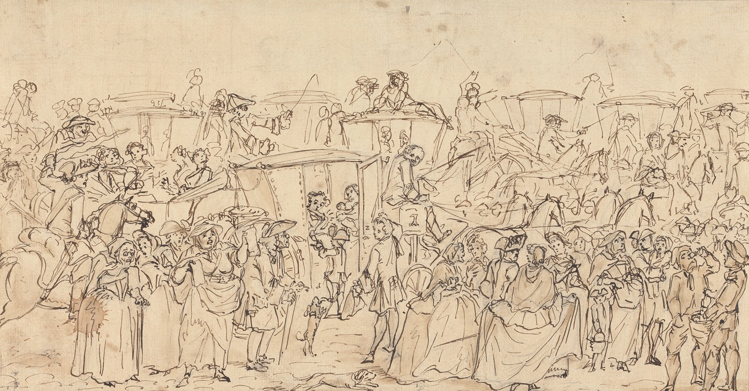 The Earthquake Scare in Piccadilly — Louis Philippe Boitard