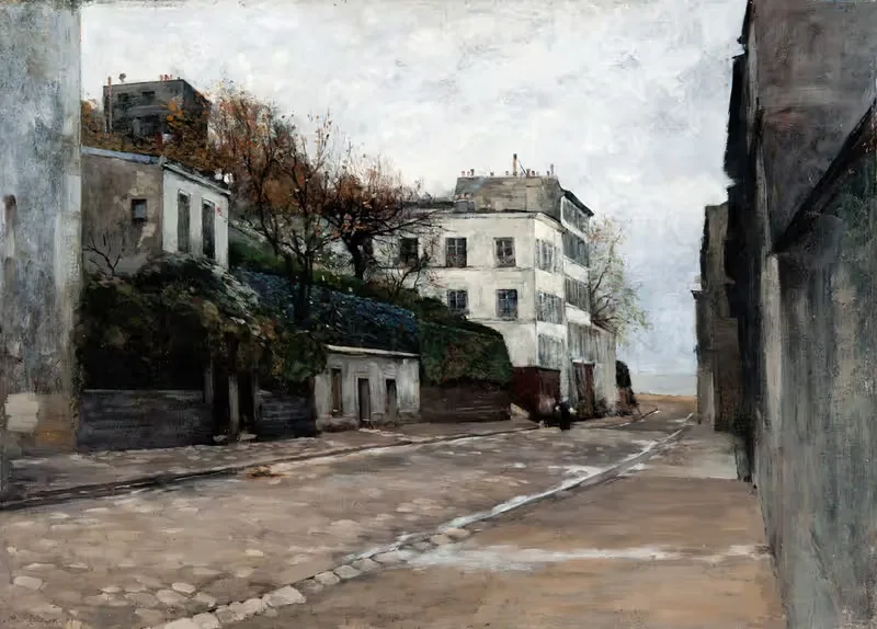 Rue Gabrielle, Paris by Hugo Birger, 1879 — digital art print download