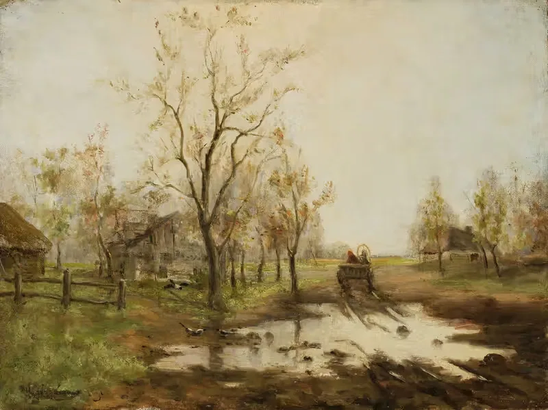 Springtime in the countryside by Isaac Levitan, 1891 — digital art print download