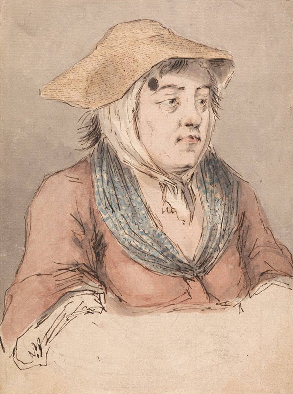 Woman with a Blue Smock — Louis Philippe Boitard