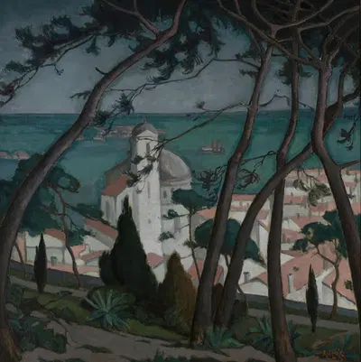 Landscape by Jan Rubczak, 1914 — digital art print download