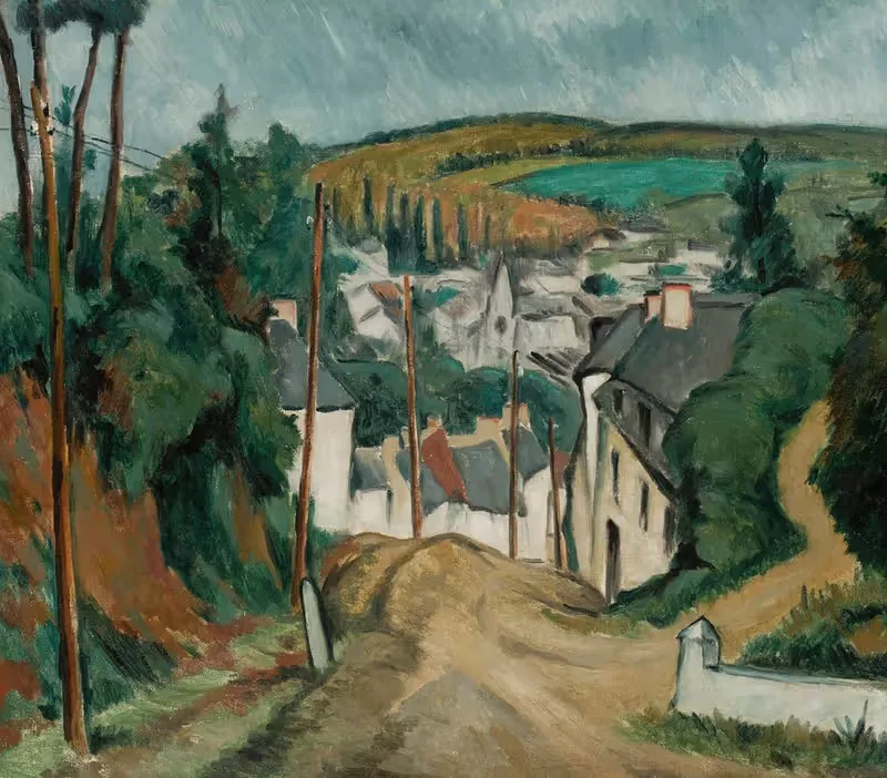 Landscape from Lannion by Jan Rubczak, 1914 — digital art print download