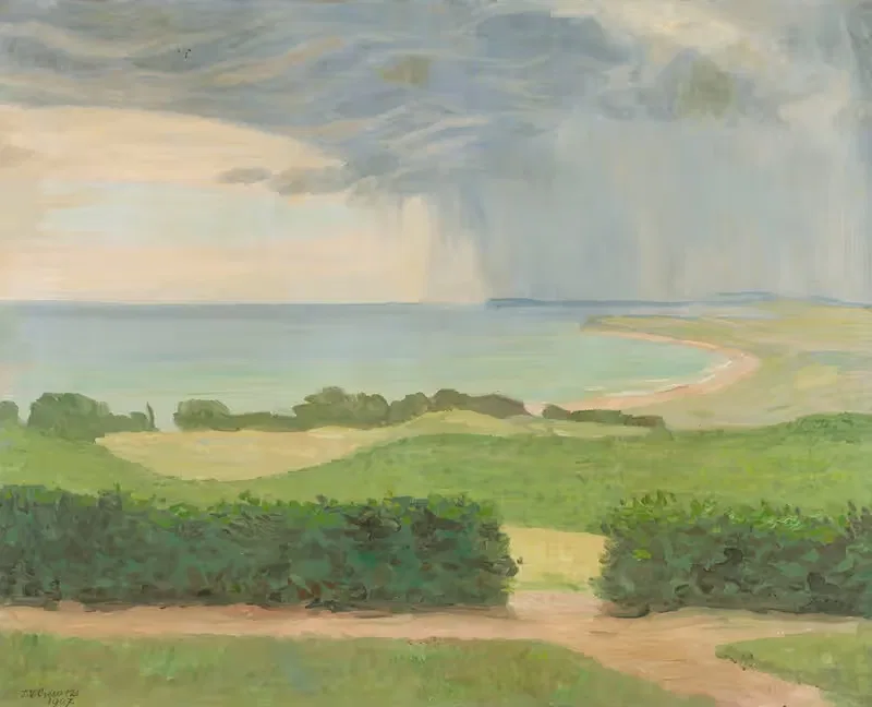 Низменный пейзаж с водой by Иоганн Винценц Цисзарз, 1907 — digital art print download