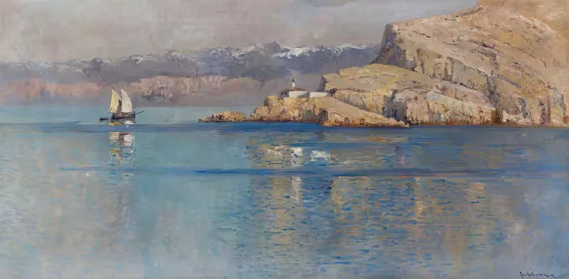 Marine landscape by Leontine von Littrow — digital art print download