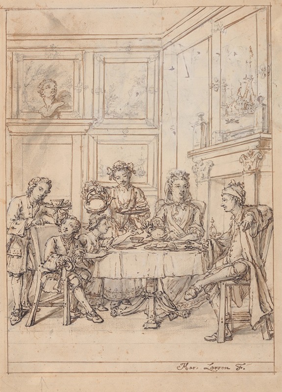The Tea Party by Марцеллус Ларун младший — digital art print download