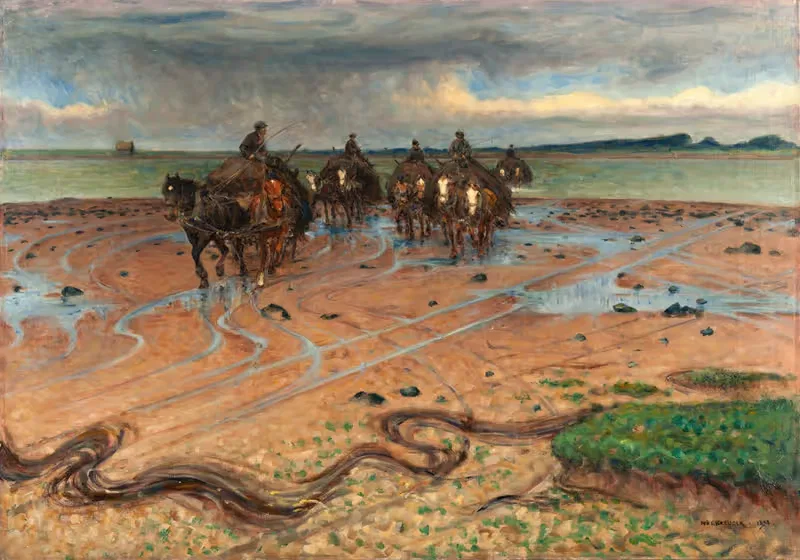 Водорослеводы, побережье Халланда by Нильс Крюгер, 1898 — digital art print download