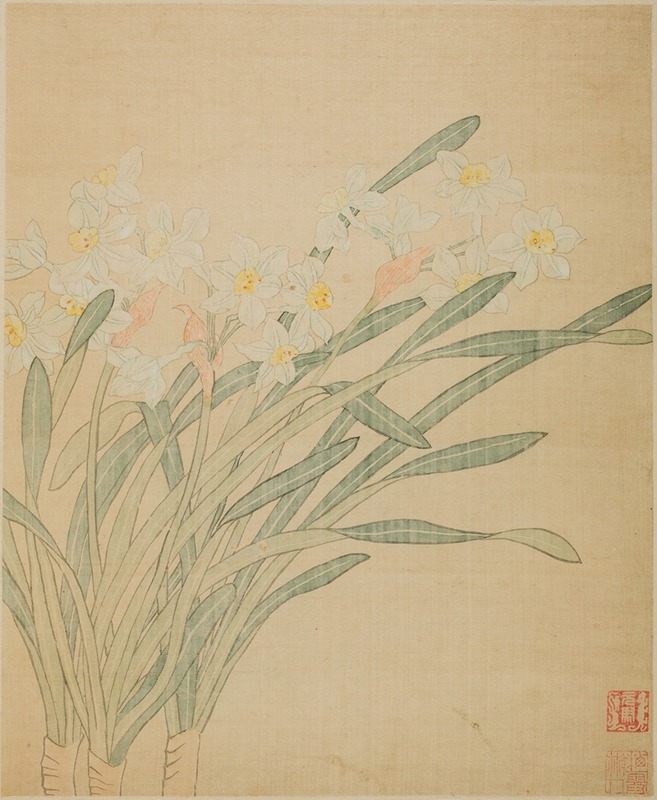 Narcissus by Ma Yuanyu, 1690 — digital art print download