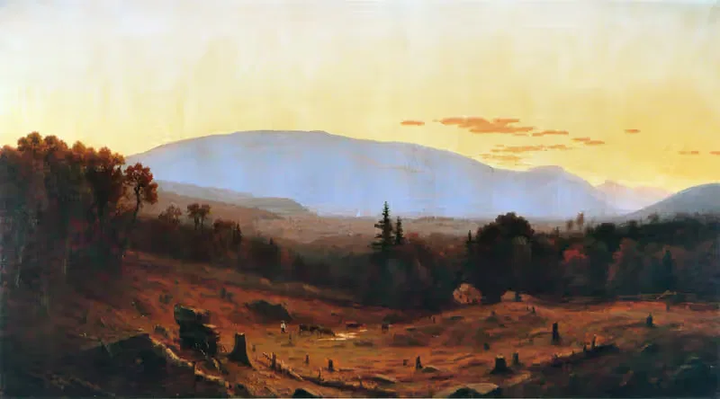 Гора Хантер, сумерки by Сэнфорд Робинсон Гиффорд, 1866 — digital art print download
