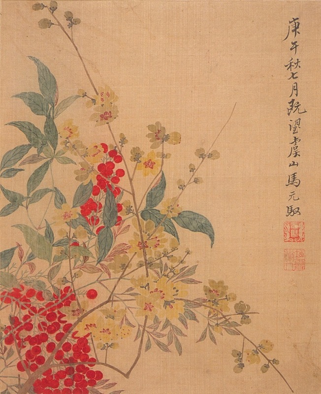 Wax Plum and Nandina — Ma Yuanyu