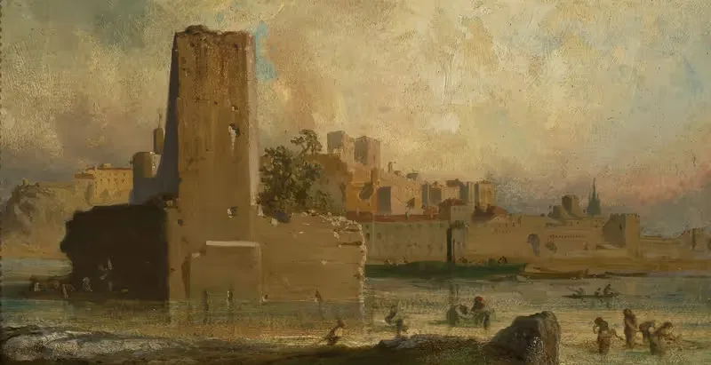 View of the Avignon port — Teofil Kwiatkowski