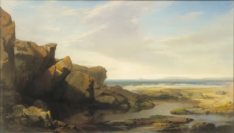 Лужи у моря by Уильям Харт, 1861 — digital art print download