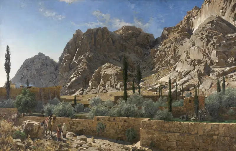 The Saint Catherine Monastery in Sinai — Adolf Meckel von Hemsbach