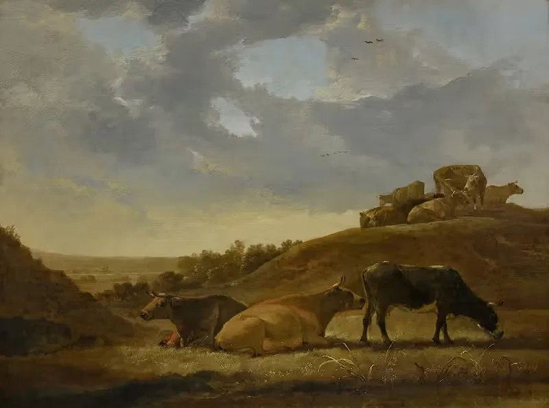 Cattle in a Dutch Arcadian Landscape — Aelbert Cuyp