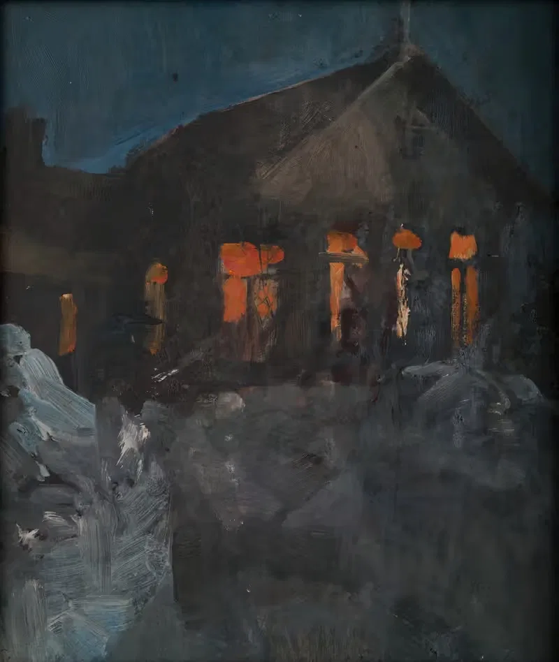 Ночной пейзаж из Мальми by Аксели Галлен-Каллела, 1891 — digital art print download