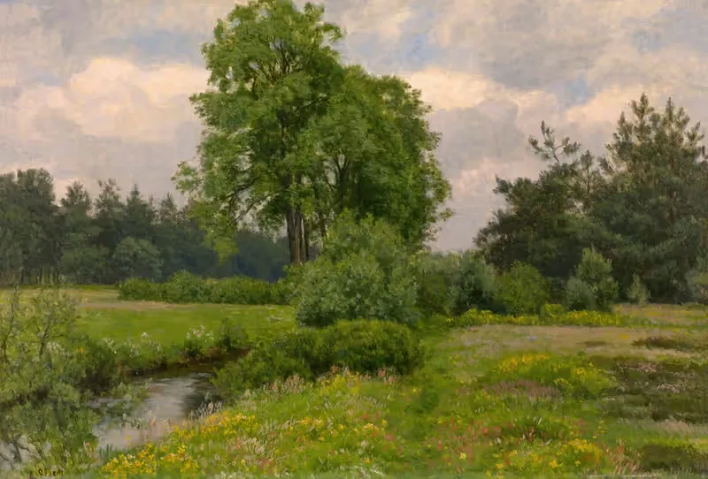 Пейзаж by Альфред Эльсен — digital art print download