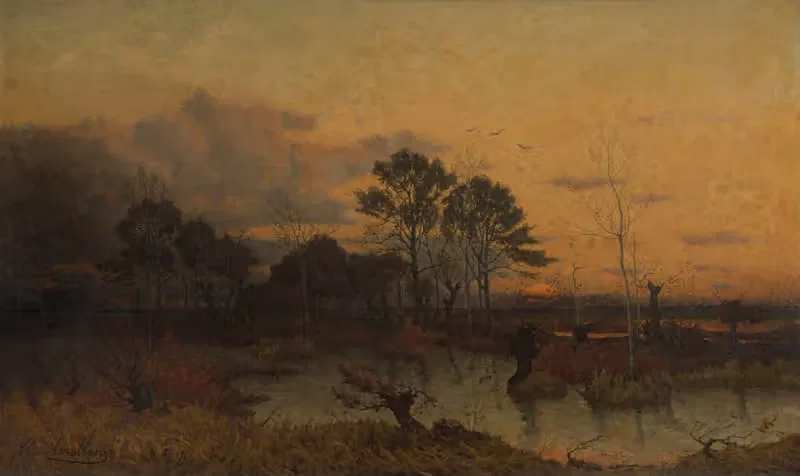 Болото в Кемпене by Альфонс Ассельбергс, 1878 — digital art print download