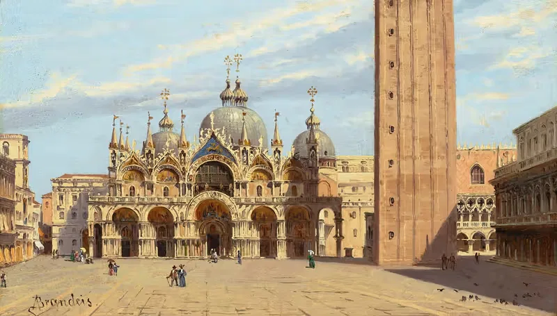 Piazza San Marco, Venice by Антониетта Брандеис — digital art print download