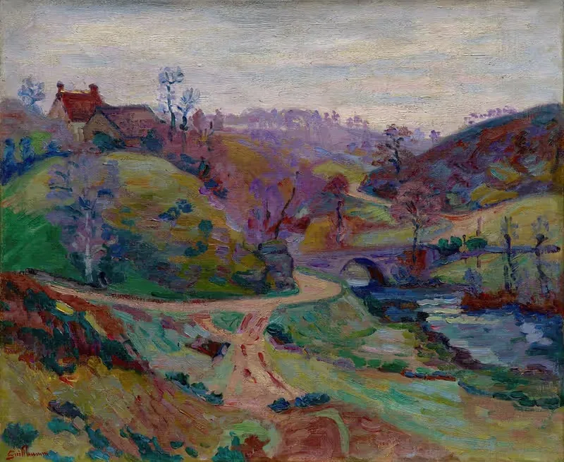 Крозан, мост Шарро by Арман Гийомэн, 1903 — digital art print download
