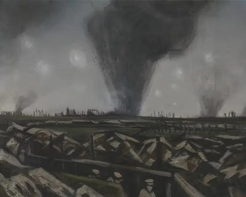 Обстрел, Кристофер Невинсон by Кристофер Р. В. Невинсон, 1916 — digital art print download