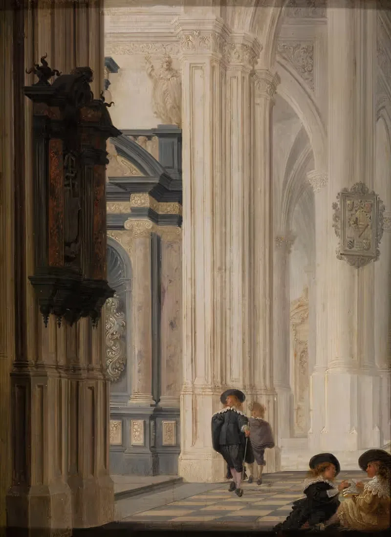 Interior of a Church — Dirck Van Delen