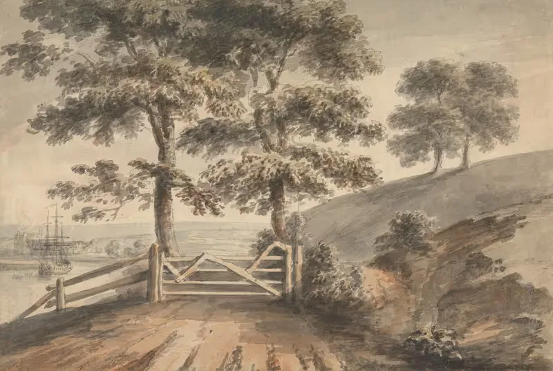 View from Ashton Meadows, Bristol by Nicholas Pocock, 1791 — digital art print download