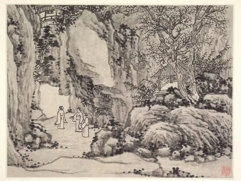 The Sword Spring, Tiger Hill by Shen Zhou — digital art print download
