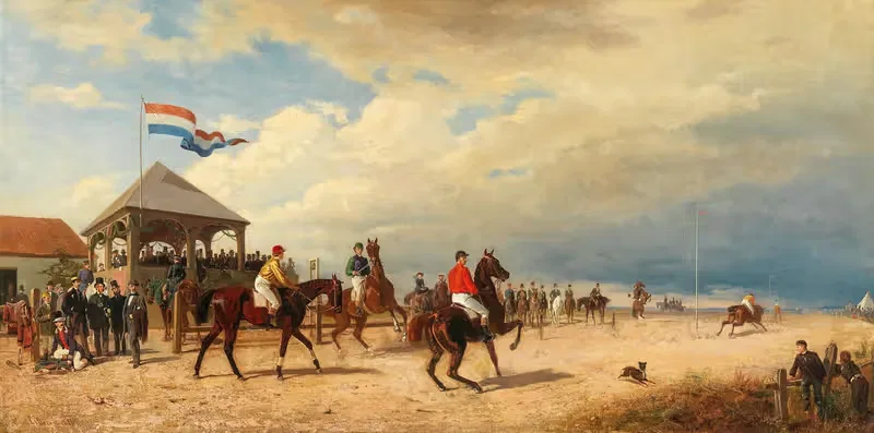 On the Horse Race Track — Emil Volkers