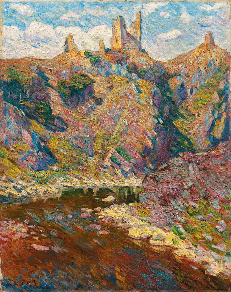 Château de Crozant dominant la Creuse — Emile Othon Friesz