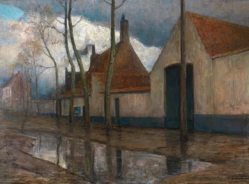 В пригородах by Франс Хенс, 1900 — digital art print download