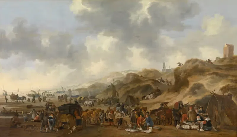 The Dunes at Scheveningen by Hendrick de Meijer, 1653 — digital art print download