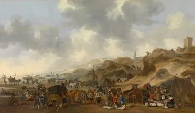 The Dunes at Scheveningen by Hendrick de Meijer, 1653 — digital art print download
