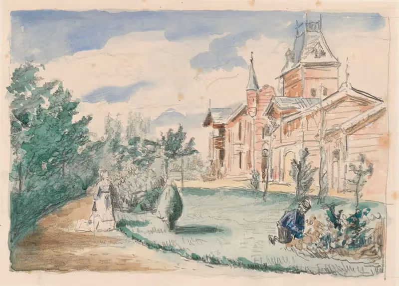 Gustave Coûteaux's Country Estate — Henri de Braekeleer