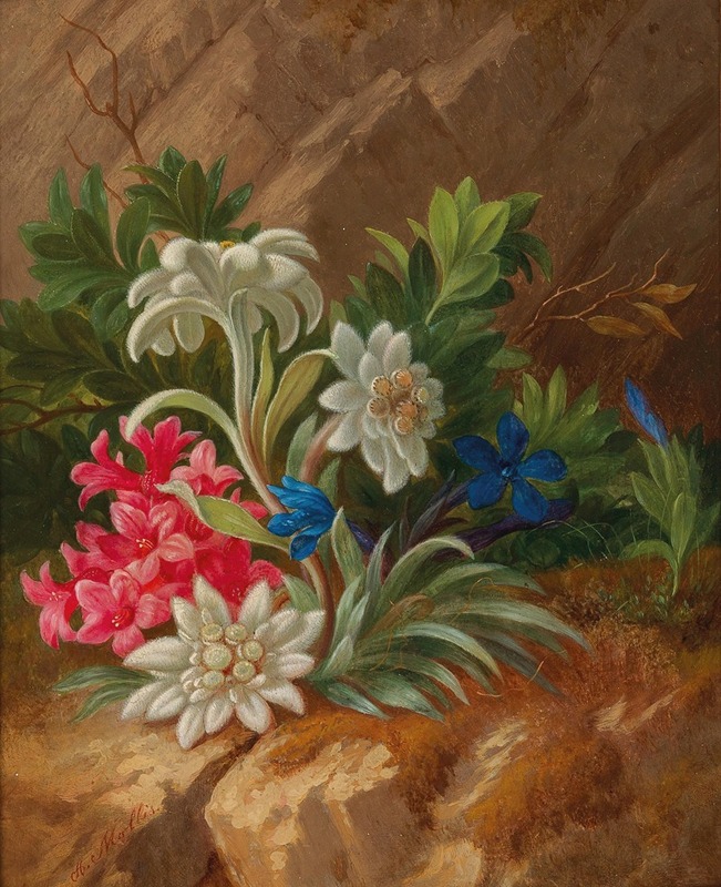 Alpenblumen by Anton Mollis — digital art print download