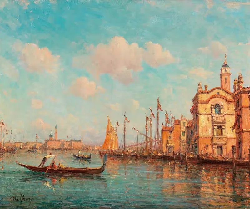 Venice, a View to San Giorgio Maggiore — Henry Malfroy