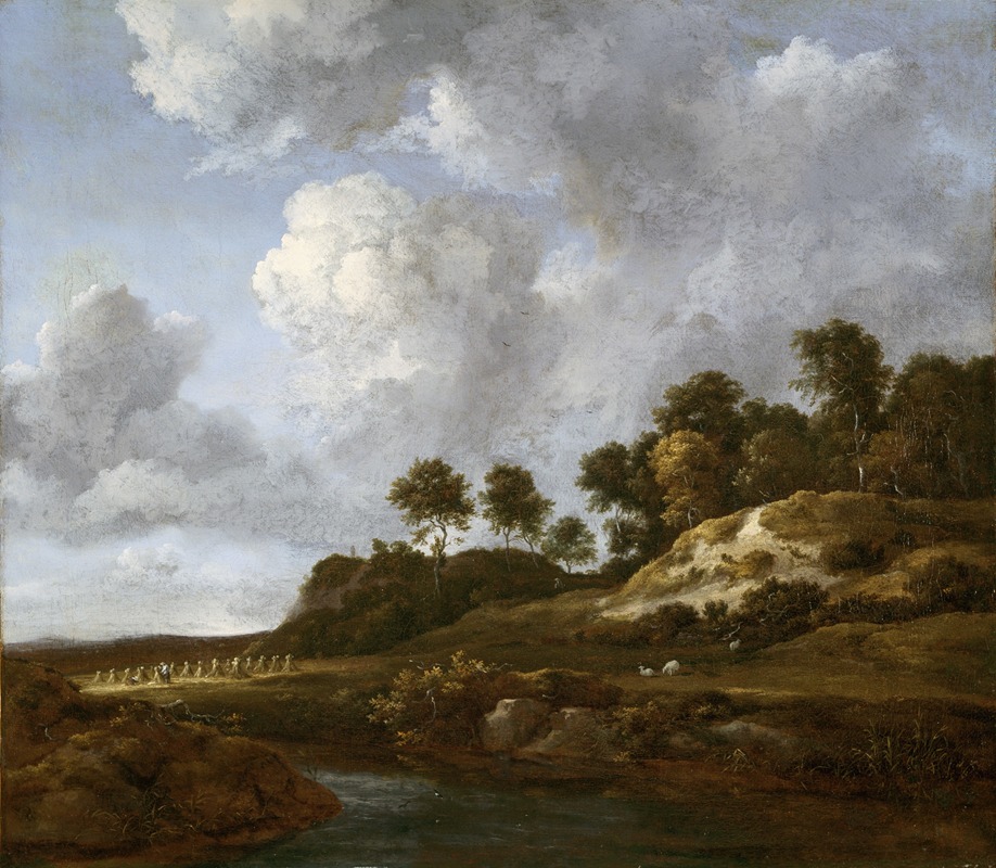 Landscape with Cornfields by Jacob van Ruisdael — digital art print download
