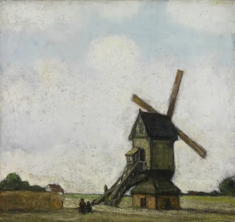 Windmill in the Kempen by Jakob Smits, 1923 — digital art print download