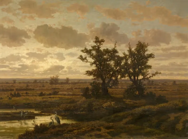 Болото в Кемпене by Жан Пьер Франсуа Ламориниер, 1865 — digital art print download