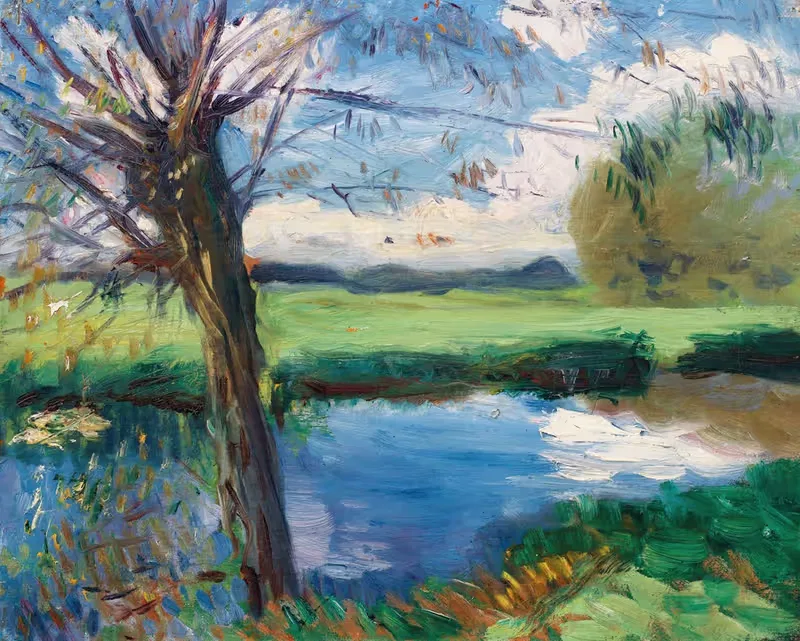 River Bank, near Oxford — John Singer Sargent